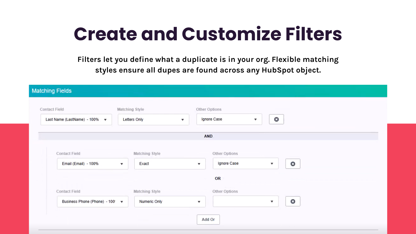 Create and Customize Filters